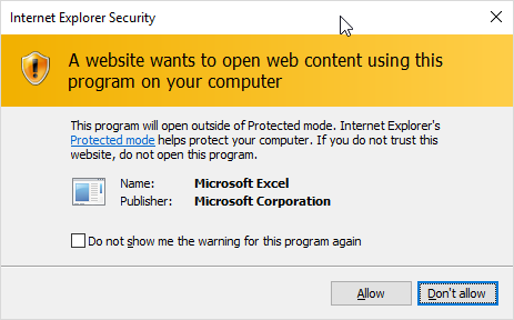 How To Suppress “A website wants to open web content using this program on your computer”
